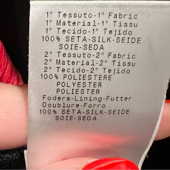 GIORGIO ARMANI Empire-Waist Plisse off the shoulder Silk Dress US SZ 4 - Picture 10 of 14